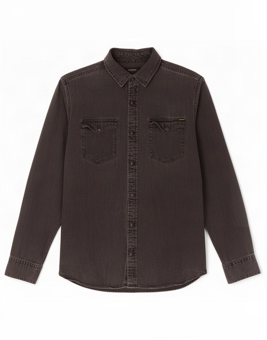Мужская джинсовая рубашка Jack & Jones, большая серая, хлопок