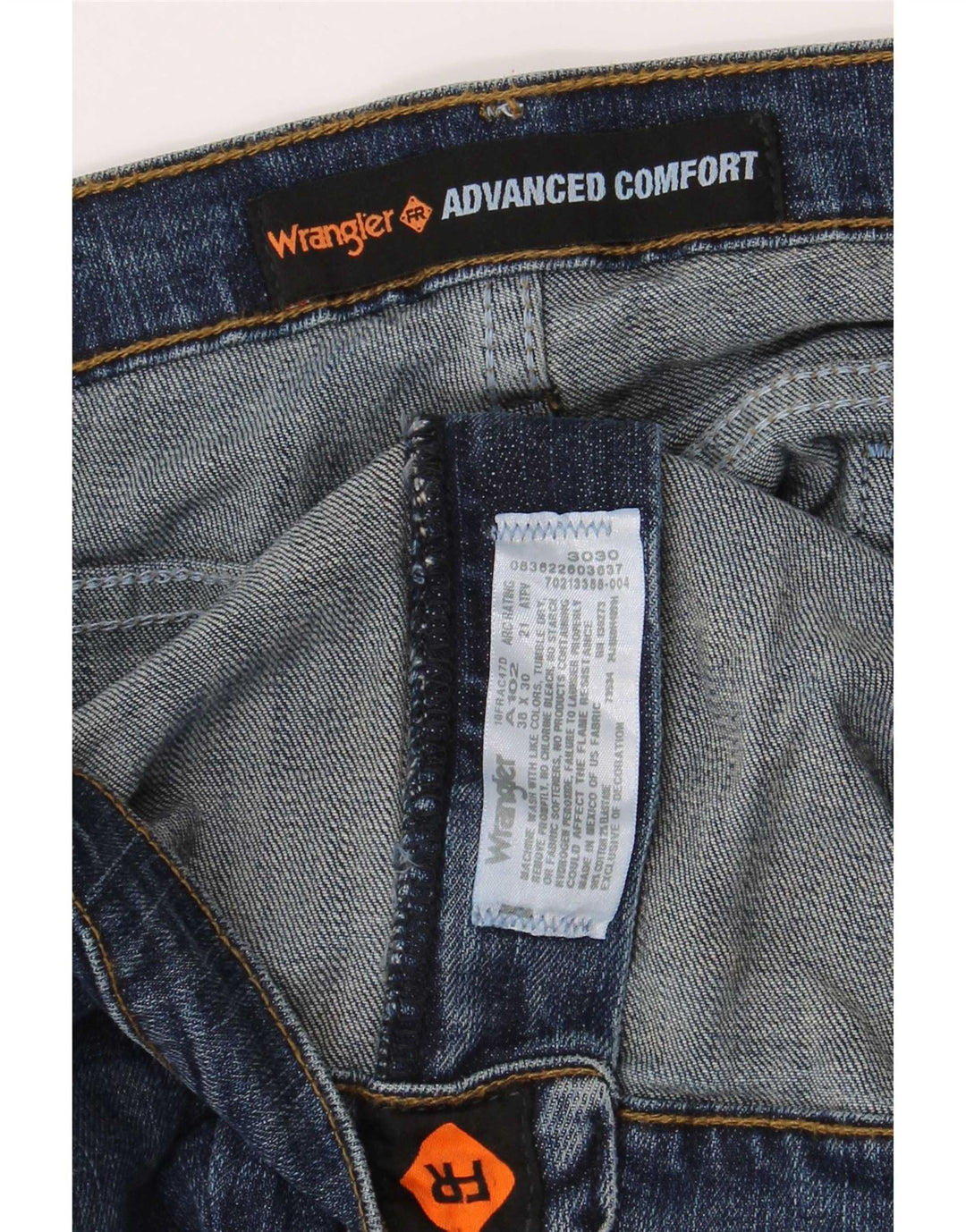 Мужские прямые джинсы Wrangler W38 L30 синие, хлопок