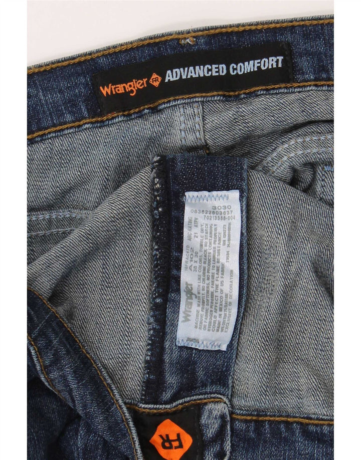 Мужские прямые джинсы Wrangler W38 L30 синие, хлопок
