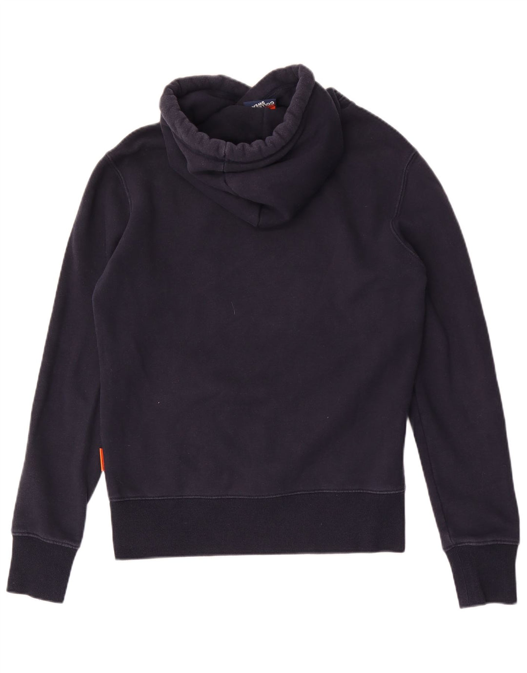 SUPERDRY Мужской джемпер с капюшоном среднего размера, темно-синий, хлопок