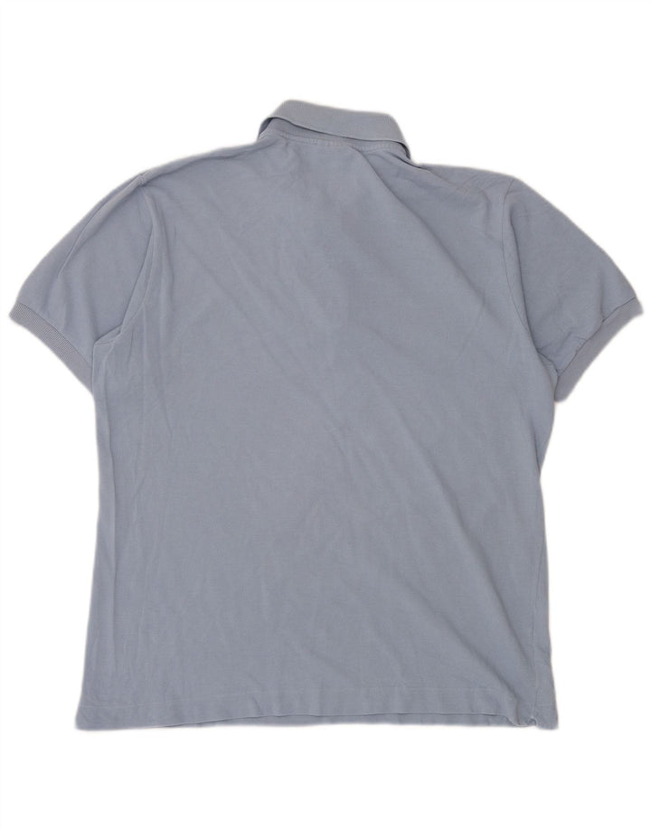 Мужская рубашка-поло Lacoste, размер 5, большая синяя хлопковая