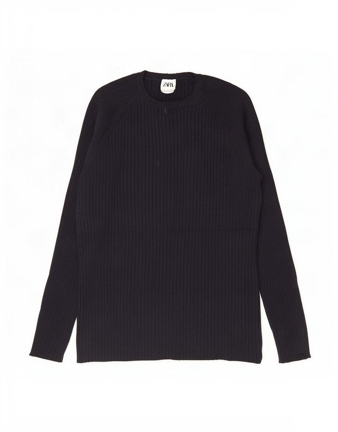 Мужской топ Zara с длинным рукавом XL, черный, вискоза