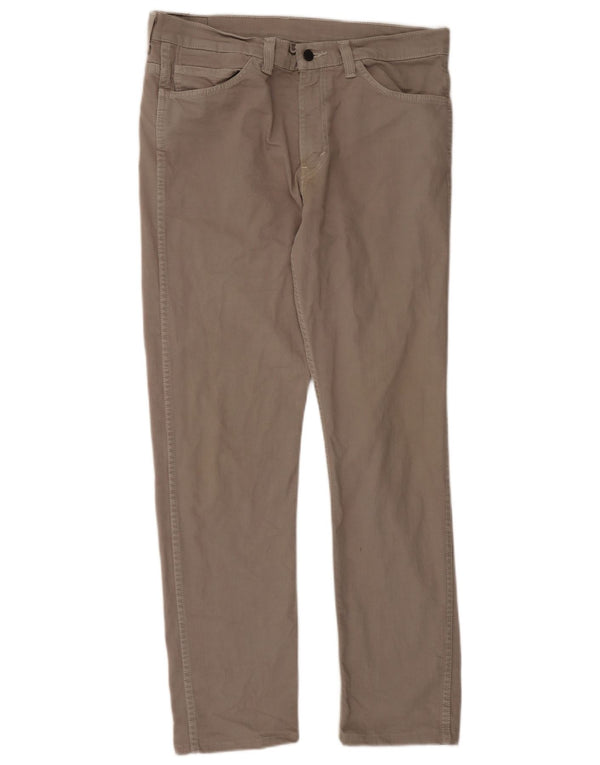Мужские повседневные зауженные брюки Levi's W34 L32, бежевый хлопок