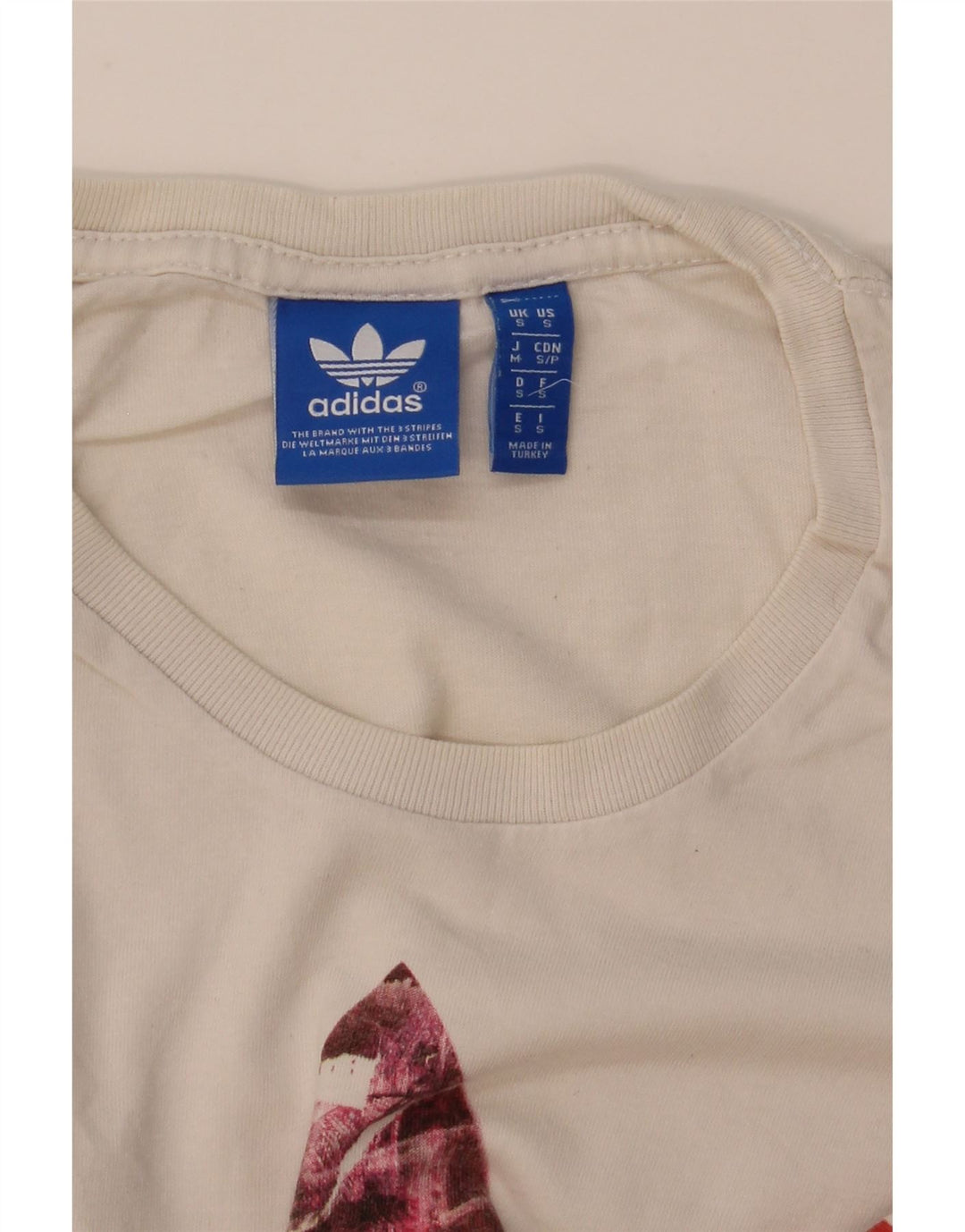 Мужская футболка с рисунком ADIDAS, маленький белый