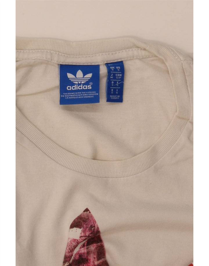 Мужская футболка с рисунком ADIDAS, маленький белый