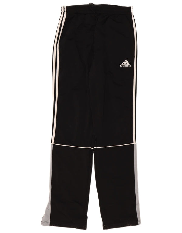 Мужские спортивные брюки Adidas UK 40/42, средний черный полиэстер с цветными блоками