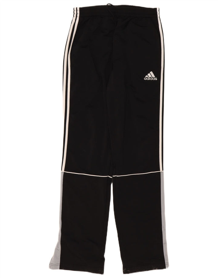 Мужские спортивные брюки Adidas UK 40/42, средний черный полиэстер с цветными блоками