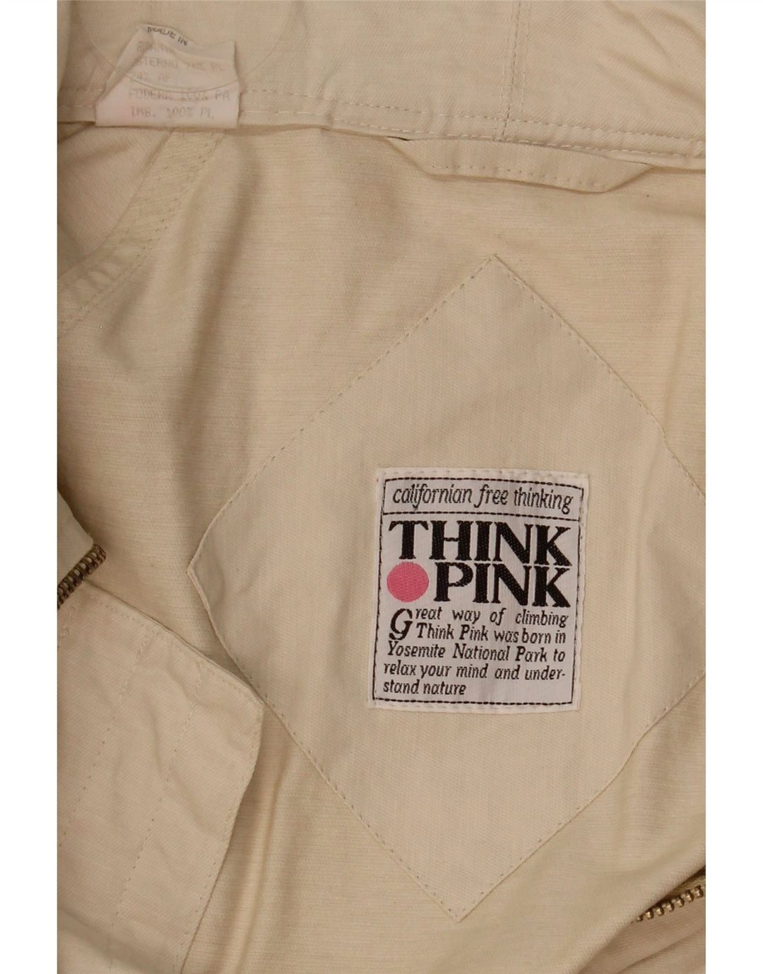 Мужская куртка THINK PINK IT 50, большая, бежевая