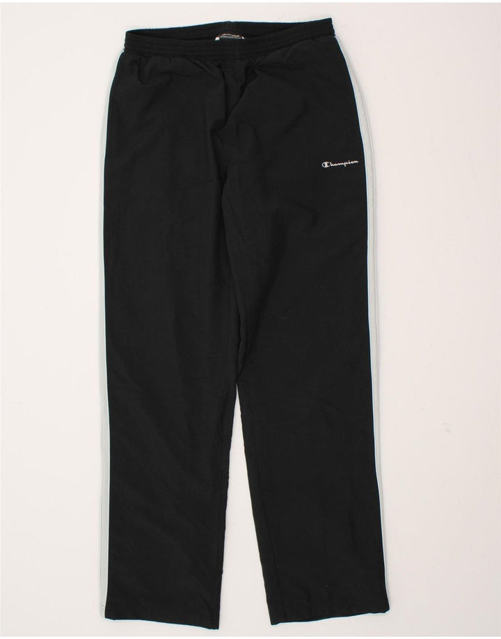 CHAMPION Mens Tracksuit Trousers Medium Black Polyester Vintage Champion and Second-Hand Champion from Messina Hembry 