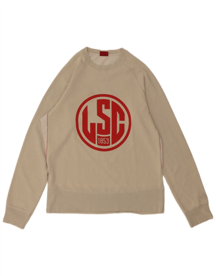 Женский свитер с рисунком Levi's, толстовка UK 16, большой размер, серый хлопок