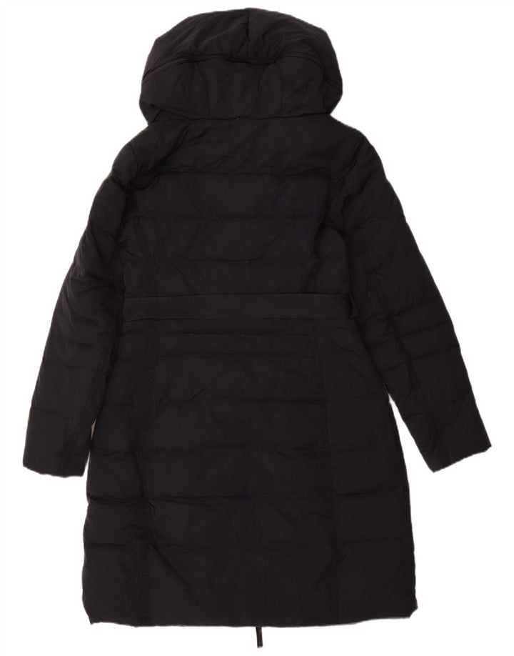 Женское стеганое пальто ZARA UK 14, средний темно-синий, полиэстер