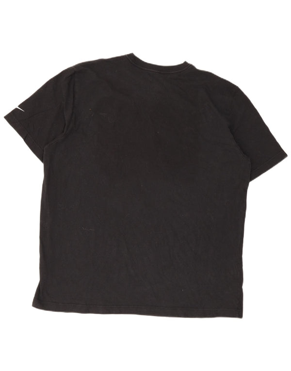Мужская футболка с рисунком Nike Carolina Panthers Regular Fit, топ XL, черный хлопок