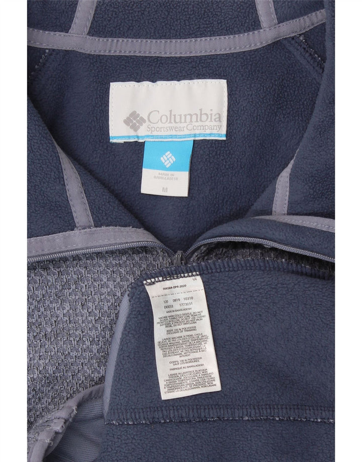 Женский свитер с капюшоном на молнии Columbia UK 14, средний синий полиэстер