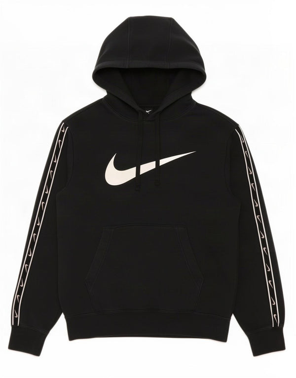 Женский джемпер с капюшоном большого размера с рисунком Nike UK 6 XS, черный хлопок