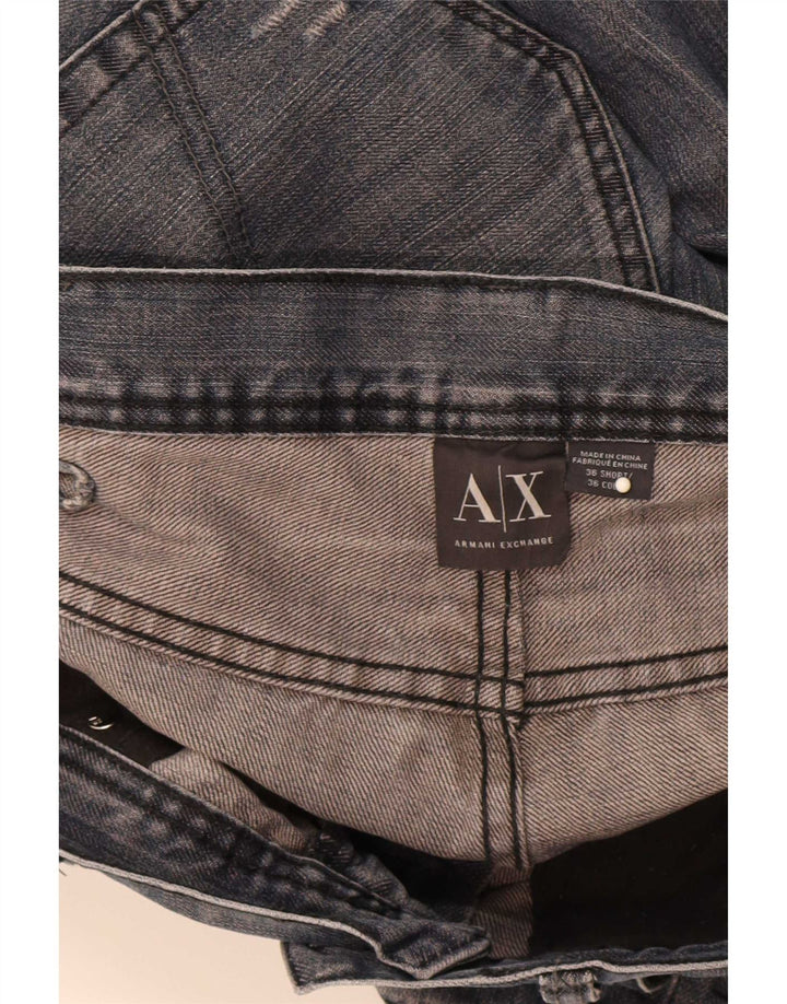 Мужские прямые джинсы Armani Exchange W36 L31 синие