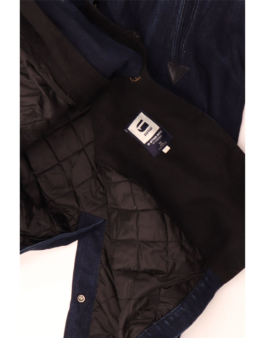 Мужское двубортное джинсовое пальто G-Star Raw UK 40, большой темно-синий хлопок