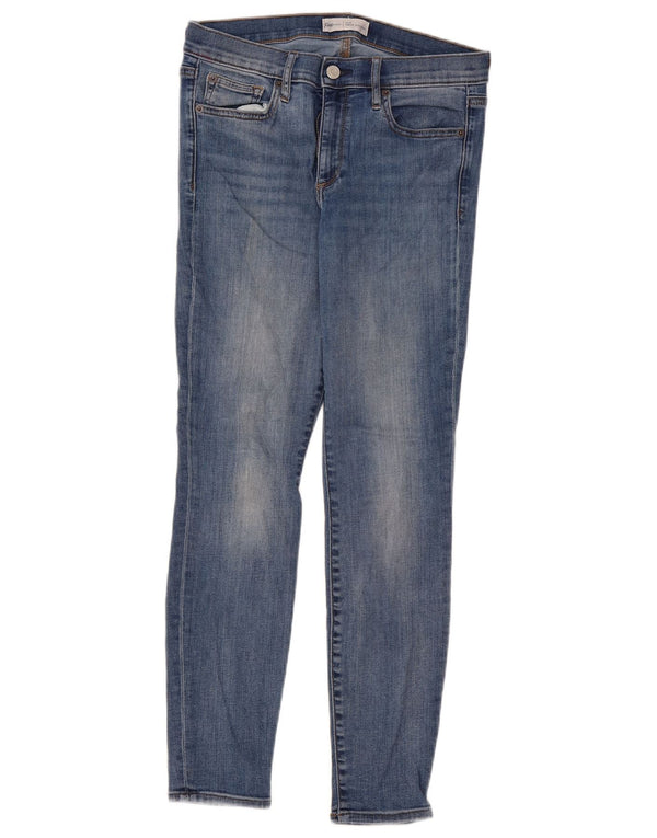 Женские джинсы скинни Gap W30 L28, синие, хлопок