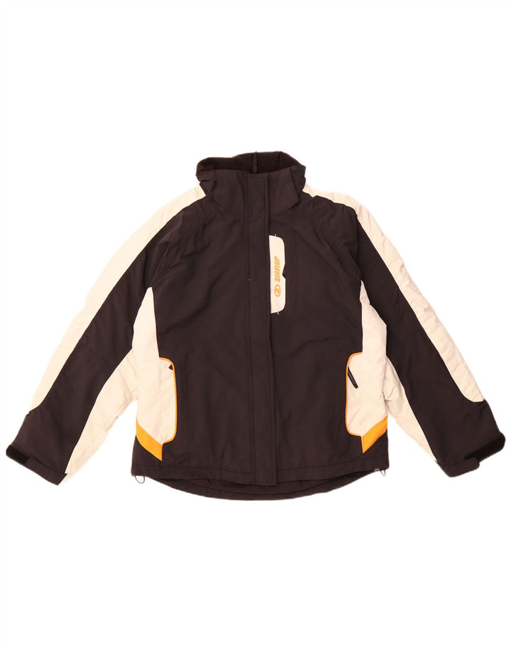 Женская лыжная куртка ZIENER EU 40, средний черный, полиамид с цветными блоками