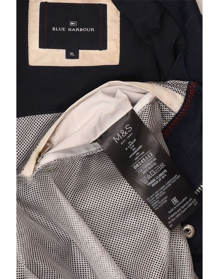 Мужская куртка-бомбер Marks & Spencer Blue Harbour UK 42 XL, темно-синий полиэстер