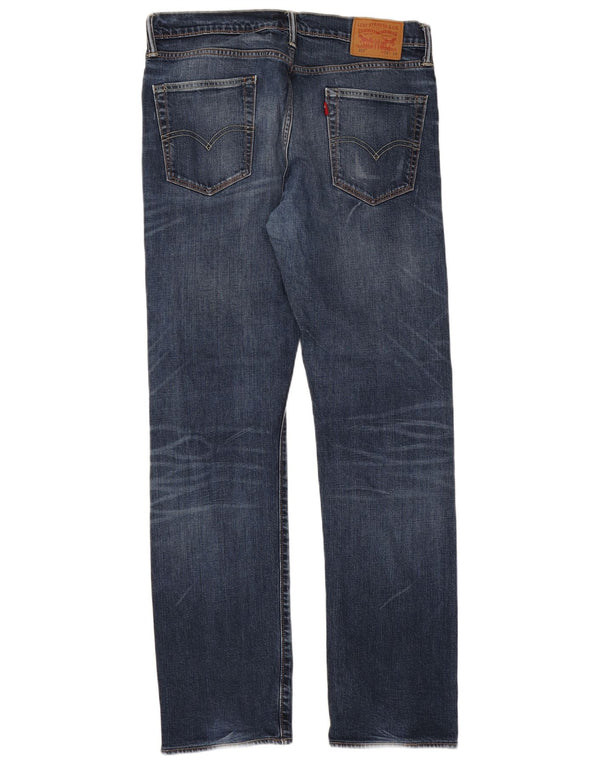 Мужские прямые джинсы Levi's 514 W34 L34 синие, хлопок