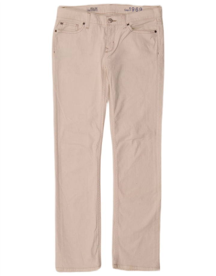 Женские прямые джинсы Gap W28 L32, белый хлопок