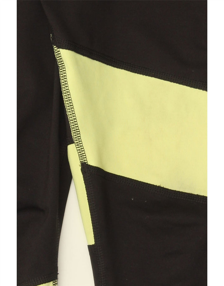 PUMA Girls Graphic Leggings 7-8 Years  Black Colourblock Polyester Vintage Puma and Second-Hand Puma from Messina Hembry 