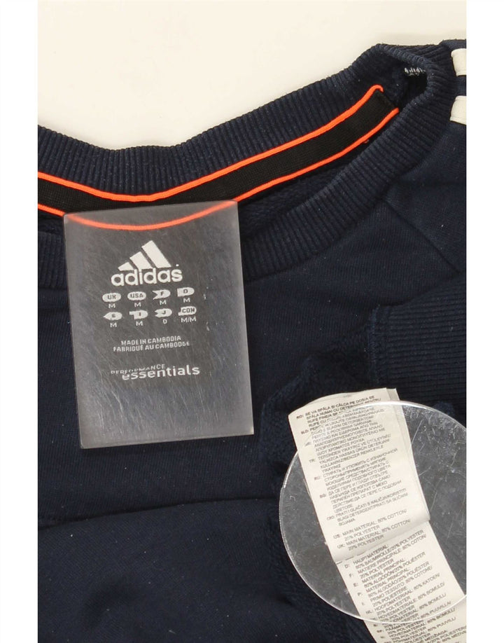 Мужской свитер Adidas Джемпер среднего размера, темно-синий, хлопок