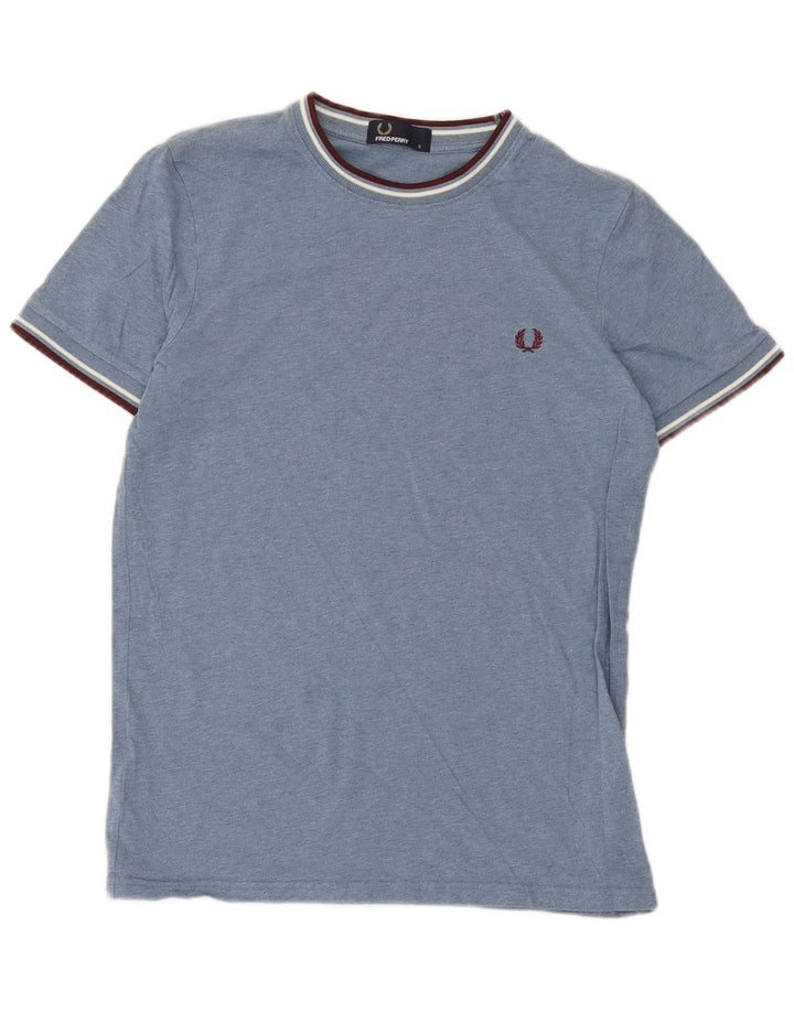 Мужская футболка Fred Perry, маленький синий хлопок