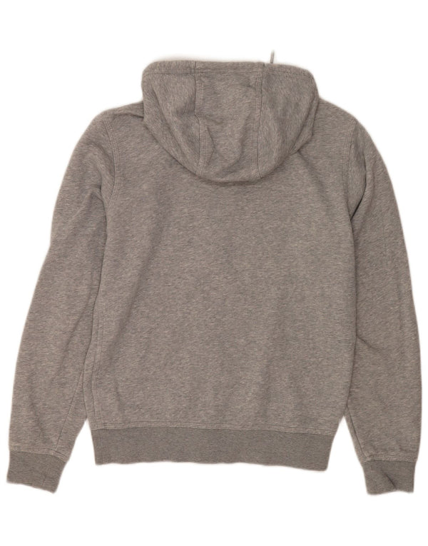 Nike Mens Zip Hoodie Sweater Small Grey Flecked Cotton