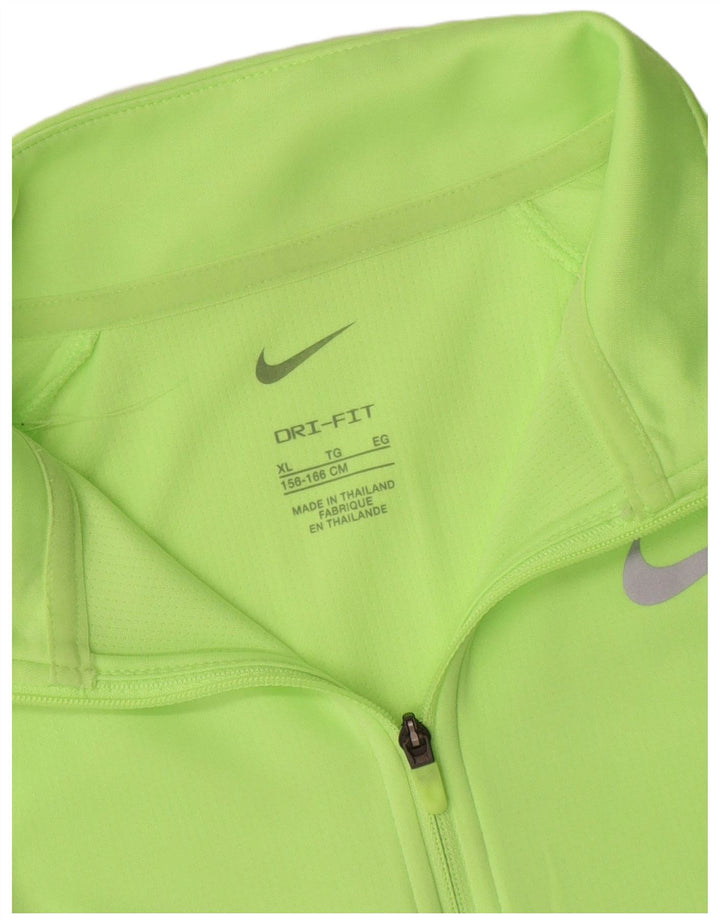 Спортивный костюм-пуловер с воротником на молнии Nike для мальчиков 13–14 лет, зеленый