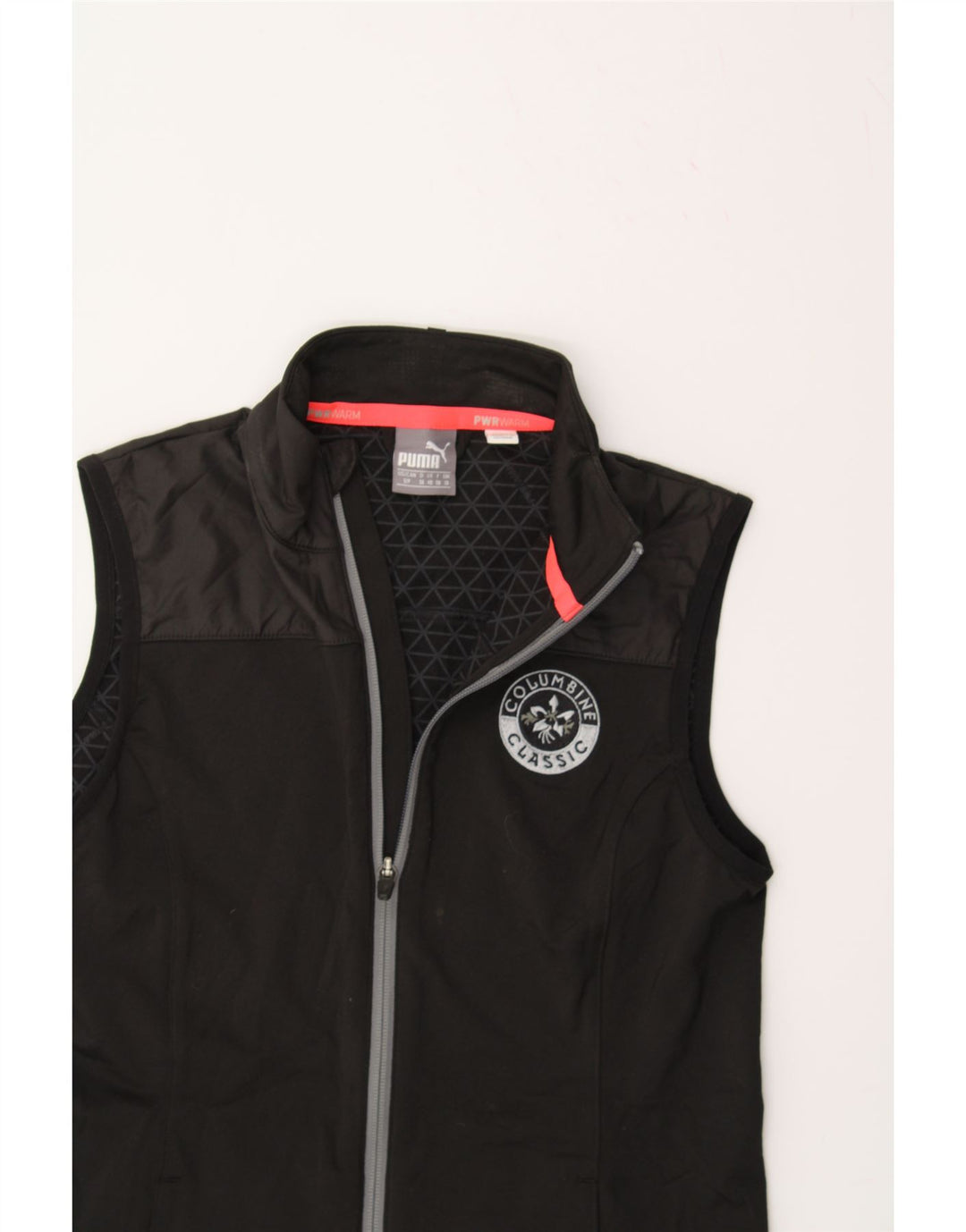 PUMA Womens Sleeveless Tracksuit Top Jacket UK 10 Small Black Colourblock Vintage Puma and Second-Hand Puma from Messina Hembry 
