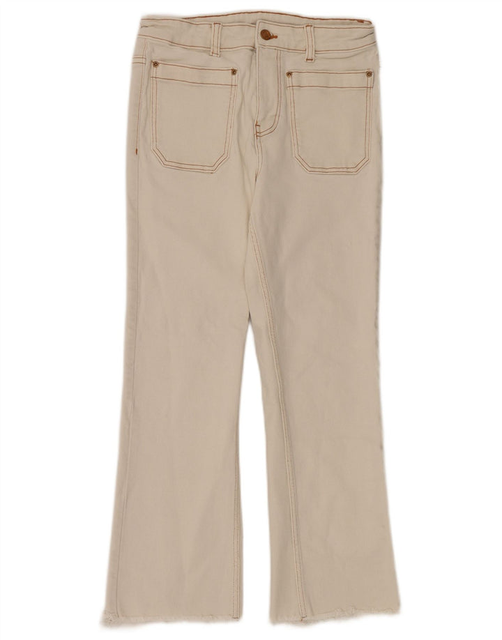 Женские джинсы Bootcut Zara W28 L26, белый хлопок