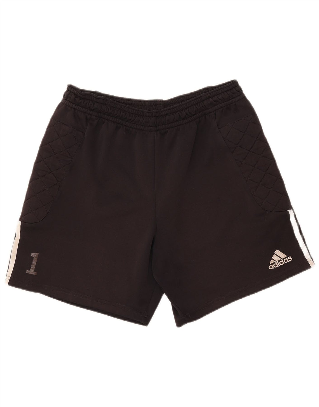 Мужские спортивные шорты Adidas Climalite, средний черный полиэстер в полоску
