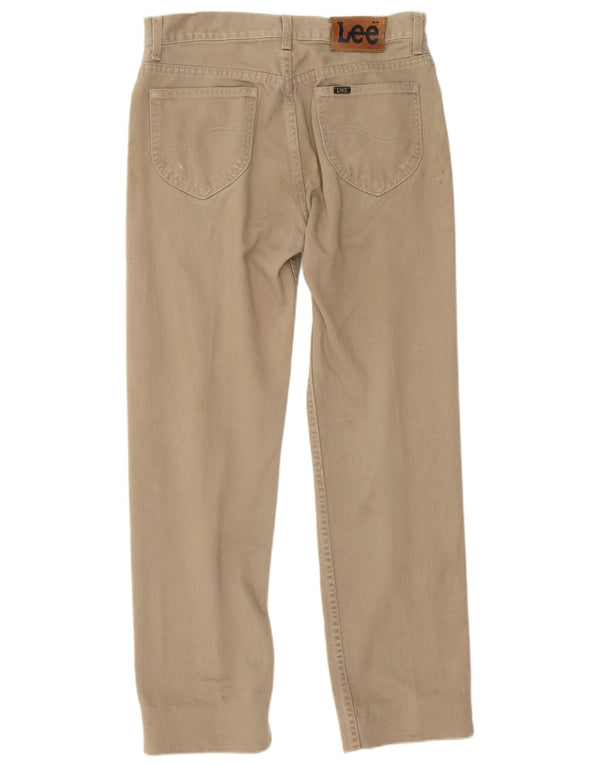 Мужские прямые повседневные брюки Lee Brooklyn W32 L29, бежевый хлопок