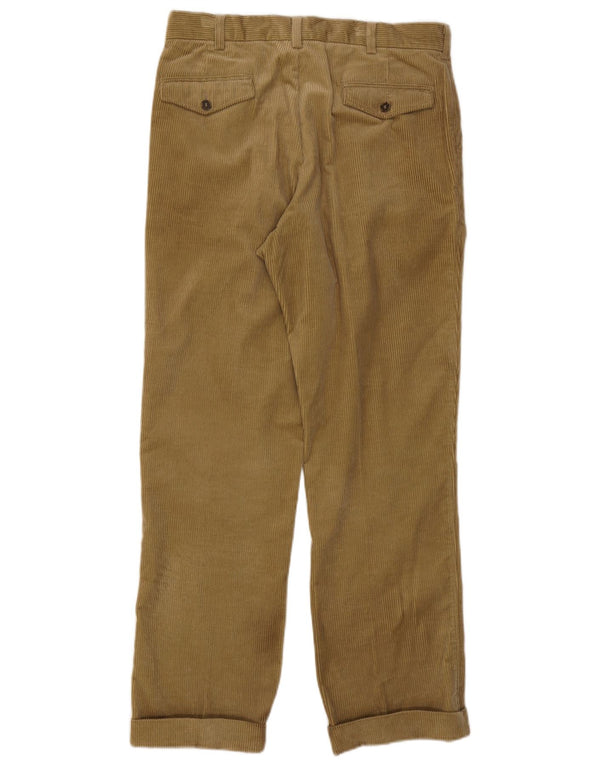 Мужские вельветовые брюки Marks & Spencer W34 L31 хаки, хлопок