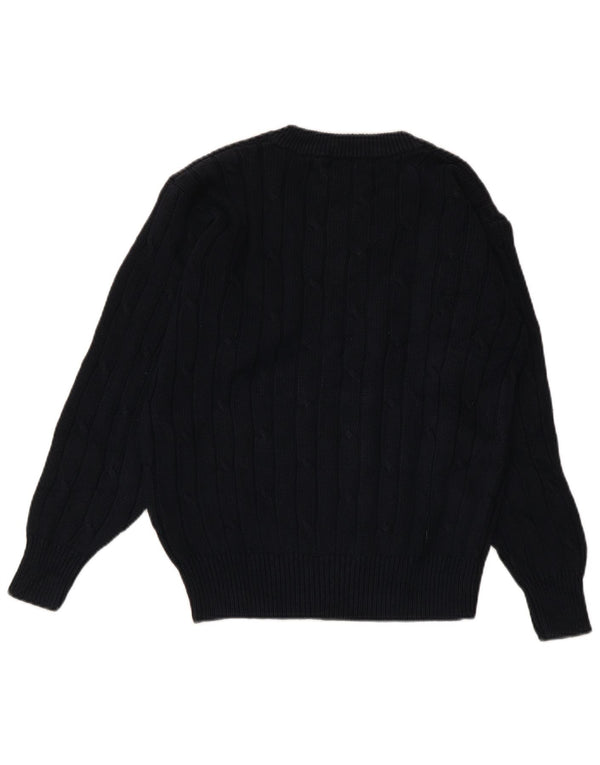 Женский джемпер с v-образным вырезом CONTE OF FLORENCE UK 10, маленький темно-синий