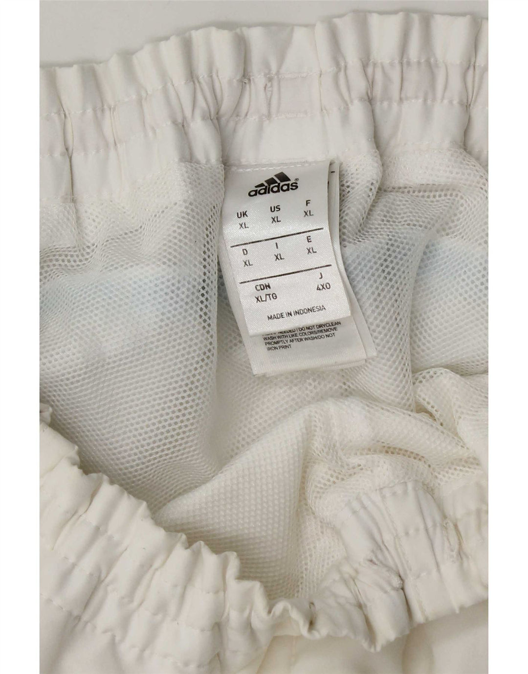 Мужские спортивные шорты Adidas XL из белого полиэстера
