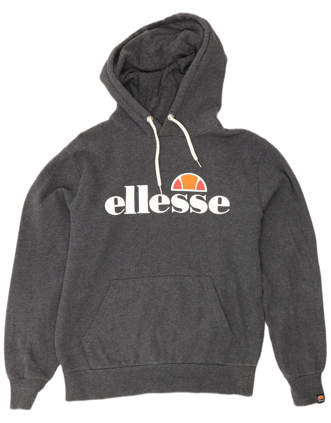 Мужской джемпер с капюшоном Ellesse с рисунком, средний серый, хлопок