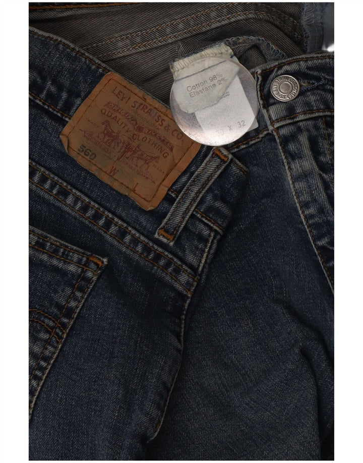 Женские прямые джинсы Levi's 560 W30 L29 синие, хлопок