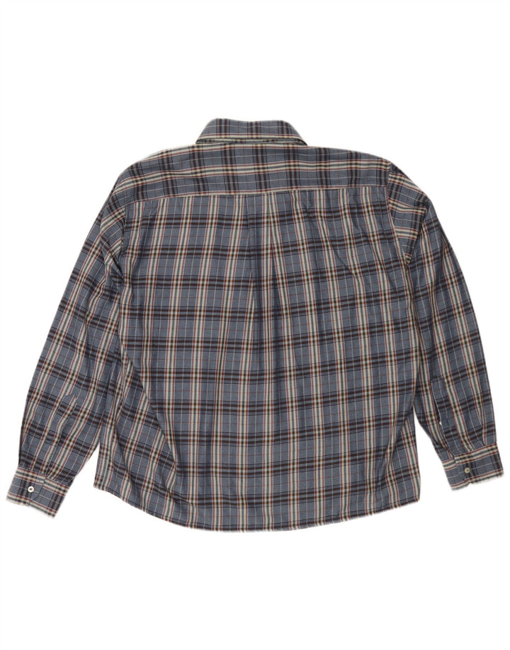 Мужская фланелевая рубашка Goose & Gander IT 48 Medium Navy Blue Check