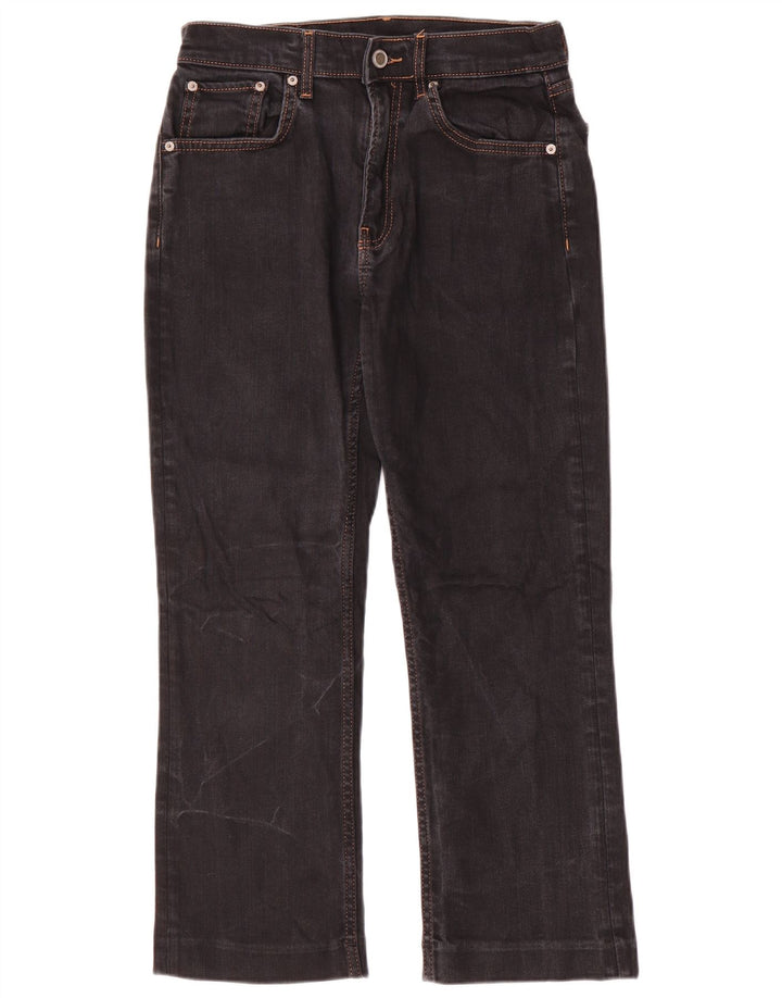 Женские укороченные джинсы Zara EU 38 Small W28 L25, черные