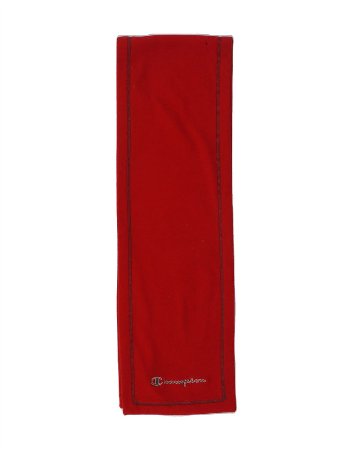 CHAMPION Boys Fleece Rectangle Scarf One Size Red Polyester Vintage Champion and Second-Hand Champion from Messina Hembry 