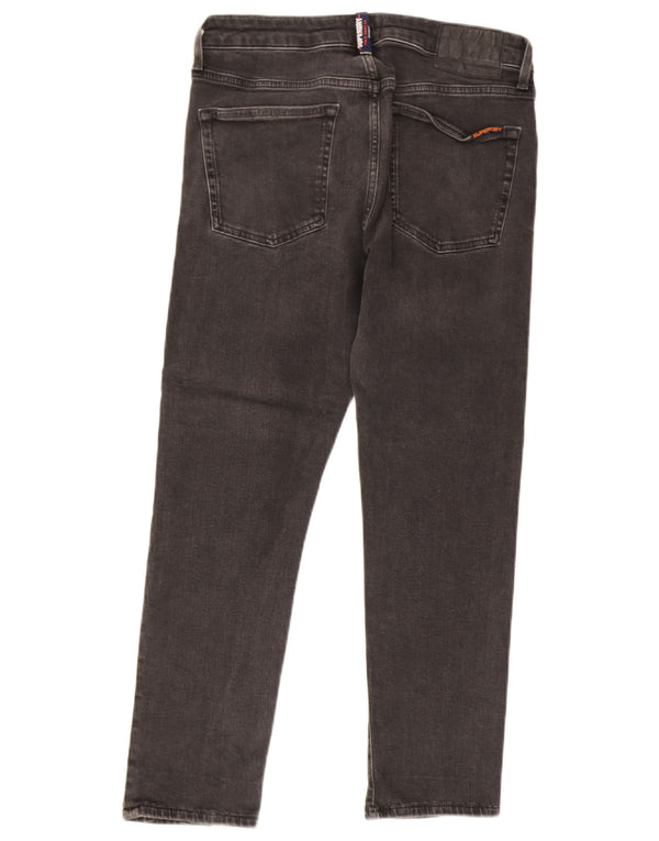 Женские укороченные джинсы Superdry Slim W32 L25, серый хлопок