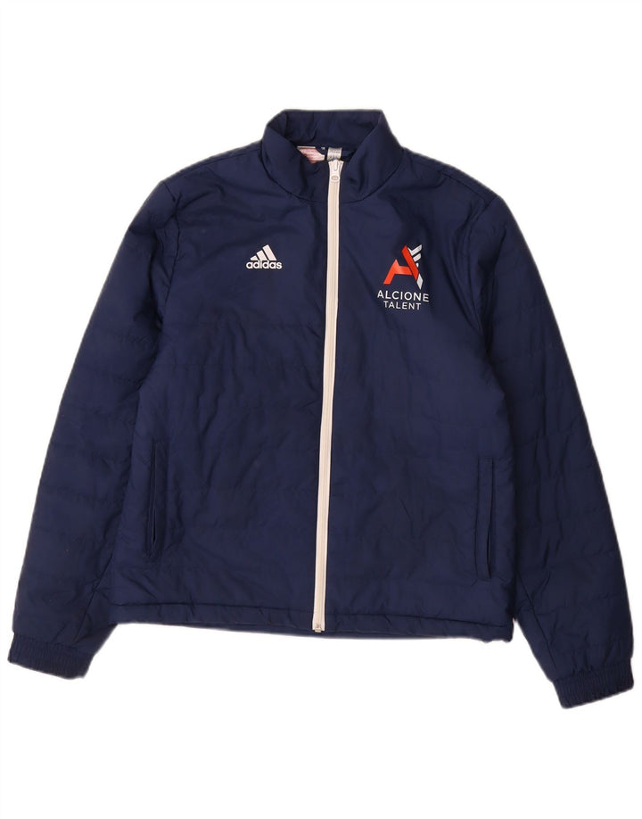 Утепленная куртка Adidas для мальчиков 13-14 лет, темно-синий полиэстер