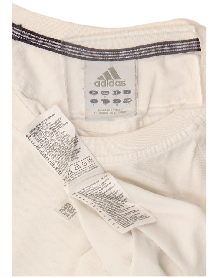 Adidas Мужская футболка Top Small Off White Cotton