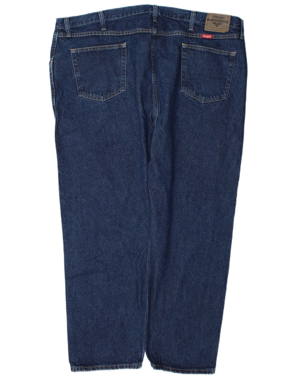 Мужские прямые джинсы Wrangler стандартного кроя W48 L30, синие, хлопок
