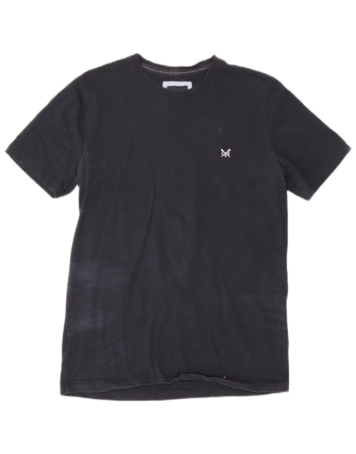 Crew Clothing Мужская футболка Верх среднего размера Темно-синий хлопок