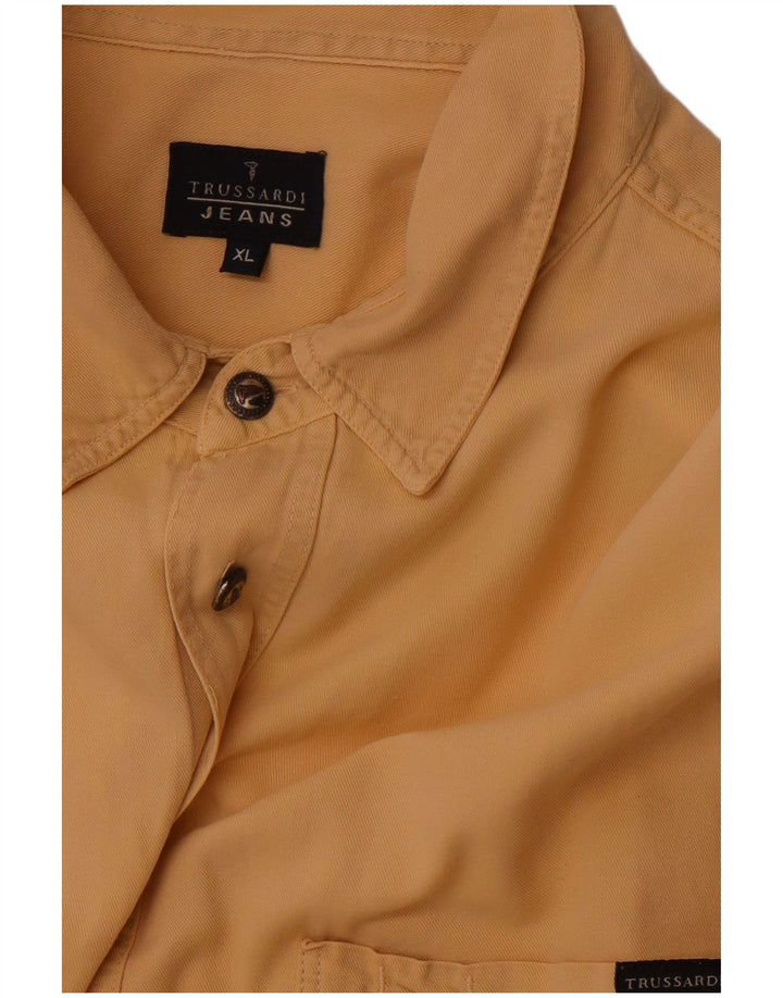 TRUSSARDI JEANS Мужская рубашка XL Коричневая