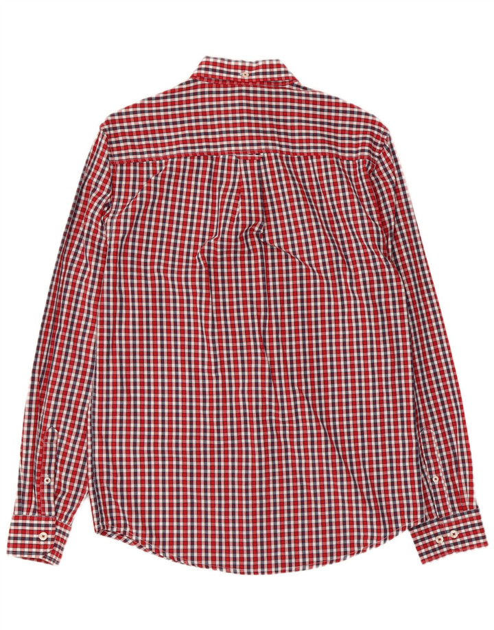 Мужская рубашка Ben Sherman, маленькая красная клетка, хлопок
