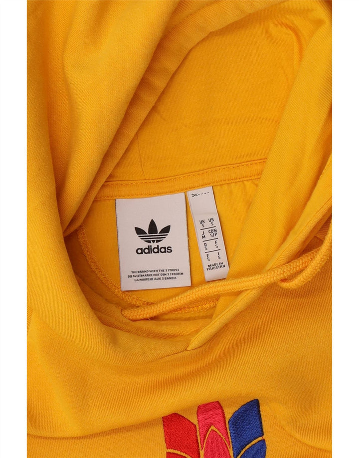 Мужской джемпер с капюшоном Adidas маленький желтый